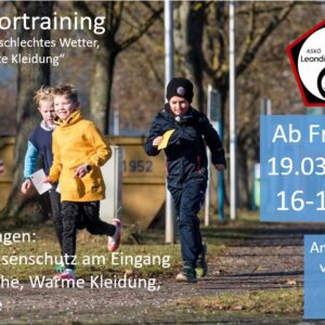 Outdoortraining ab 19.03